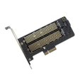 thumbnail image 1 of Dual Protocol M.2 NVMe and NGFF SSD to PCI Express M.2 Adapter Card, 1 of 1
