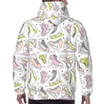 thumbnail image 7 of Lsque Pink skates Pattern Casual Men's Hoodie,Hooded Sweatshirt with Kangaroo Pocket,Pullover Hoodie-4X-Large, 7 of 7