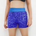 thumbnail image 2 of Jalioing Kids Girls Sequin Shorts Elastic Waist Shiny Sparkly Dance Shorts Stretchy Slim Performance Shorts, 2 of 3