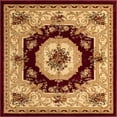thumbnail image 1 of Unique Loom Versailles Medallion Motif Rug 5' x 5' Square Burgundy/Ivory, 1 of 1