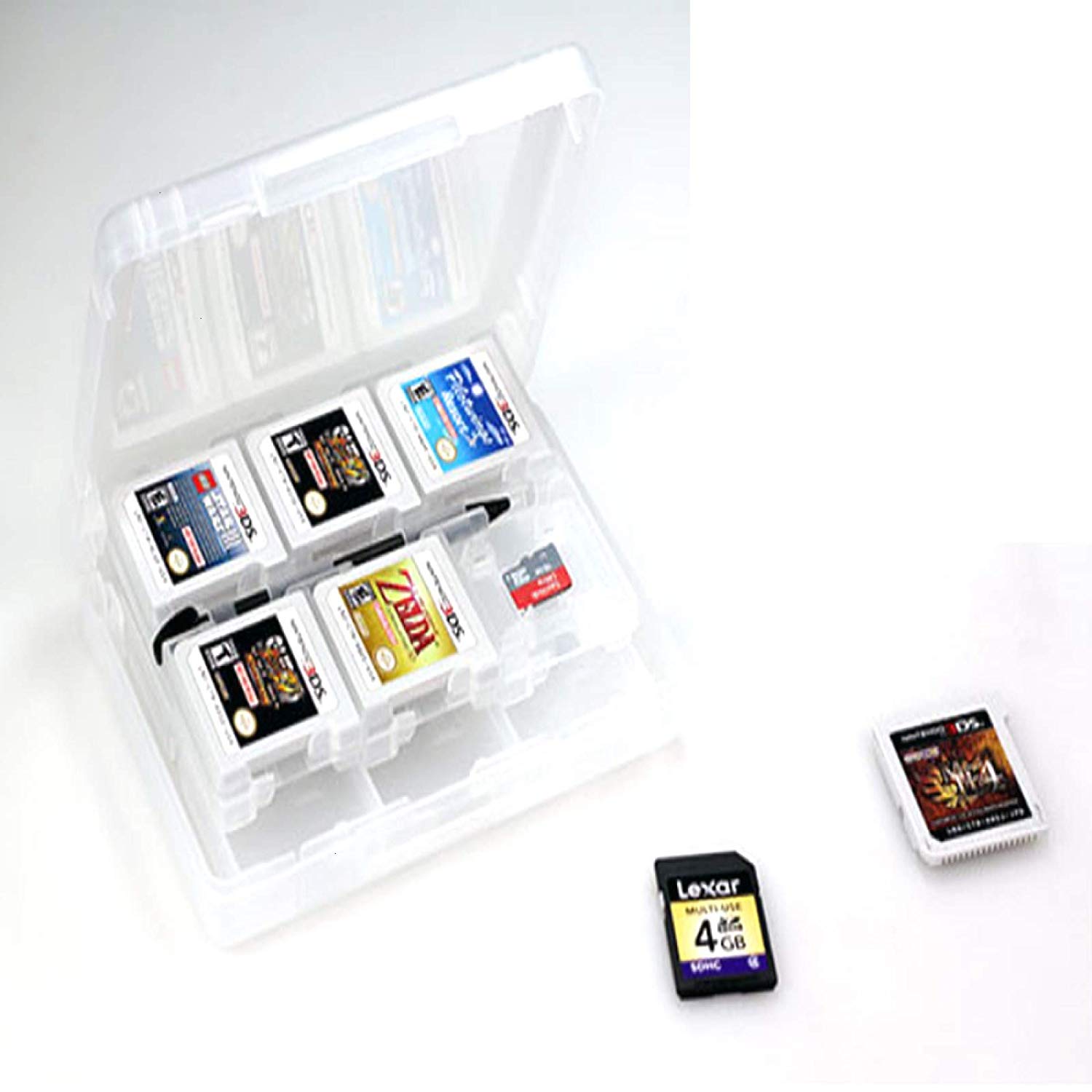 Corlorful Durable Hard Plastic Case 28 In 1 Game Card Case For Nintendo For 3ds Xl Holder Cover Cartridge Box Walmart Canada