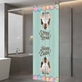 thumbnail image 3 of Green Easter Window Privacy Film, Spring Cartoon Bunny Colorful Eggs Wood Grain Static Cling UV Sun Blocking Heat Control Window Tint Day and Night, Non-Adhesive One Way Privacy Cover 29.5''x78.7'', 3 of 7
