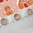 thumbnail image 4 of Manfei Lovely Gingerbread House Blackout Curtains Set of 2 (52x84 Each) for Kids, Green Christmas Tree Window Curtains, Pink Santa Claus Curtains and Drapes Luxurious Room Decor, 4 of 6