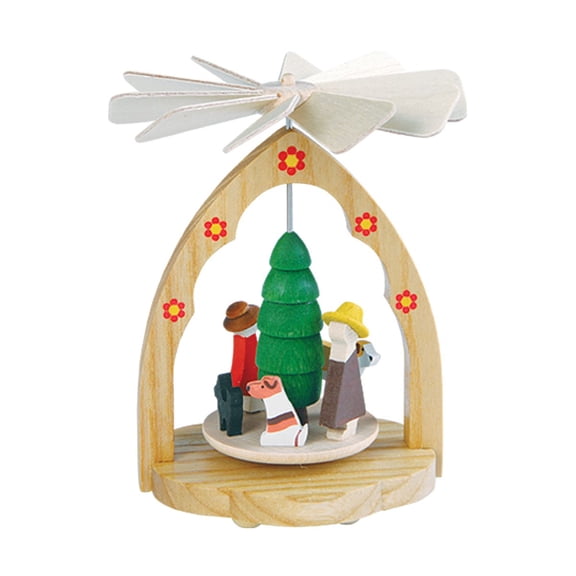 4.25" Richard Glaesser Family with Dogs Mini Pyramid