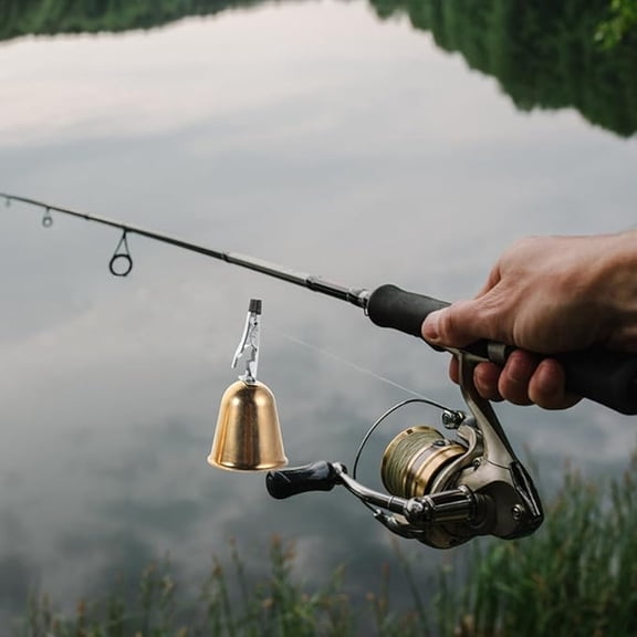 Fishing Bells Fish Bite Bait Alarm Bell for Rods, Fishing Rod Bells Fishing Bells Clips for Night Fishing Ice Fishing