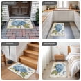 thumbnail image 6 of Blue Hydrangea Door Mat&nbsp;Indoor Outdoor Entrance, Non Slip Rug for Kitchen Bathroom Entryway Rug, Spring Vintage Botanical Butterfly Washable Doormat Floor Mat for Office Home Decor 24x36 Inch, 6 of 8