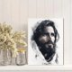 thumbnail image 2 of Qisvanset Framed Canvas Wall Art 12x16 Inch Jesus and Children Boho Sketch Bible Wall Art, 2 of 5