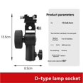 thumbnail image 5 of D-Type Flash Adapter Hot Shoe Trigger Umbrella Holder Swivel Light Stand Bracket for Photography Lighting, 5 of 5