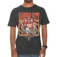thumbnail image 2 of Wild Bobby, Kansas City Fan KC Fantasy Football, Sports, Unisex Vintage Crewneck Tee, Vintage Black, Small, 2 of 4