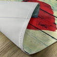 thumbnail image 5 of Ambesonne Rustic Place Mats Set of 4, Heart Wooden Wall, Standard Size, Red Pale Green, 5 of 6