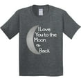 thumbnail image 3 of Inktastic I Love You to the Moon & Back. Youth T-Shirt, 3 of 5