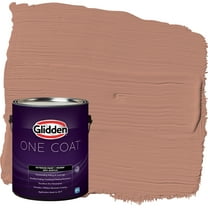 Glidden One Coat Exterior Paint and Primer, Big Cypress / Orange, Gallon, Flat