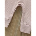 thumbnail image 4 of Newborn Baby Boy Girl Long Sleeve Knitted Romper Jumpsuit Overall Clothes Set, 4 of 5