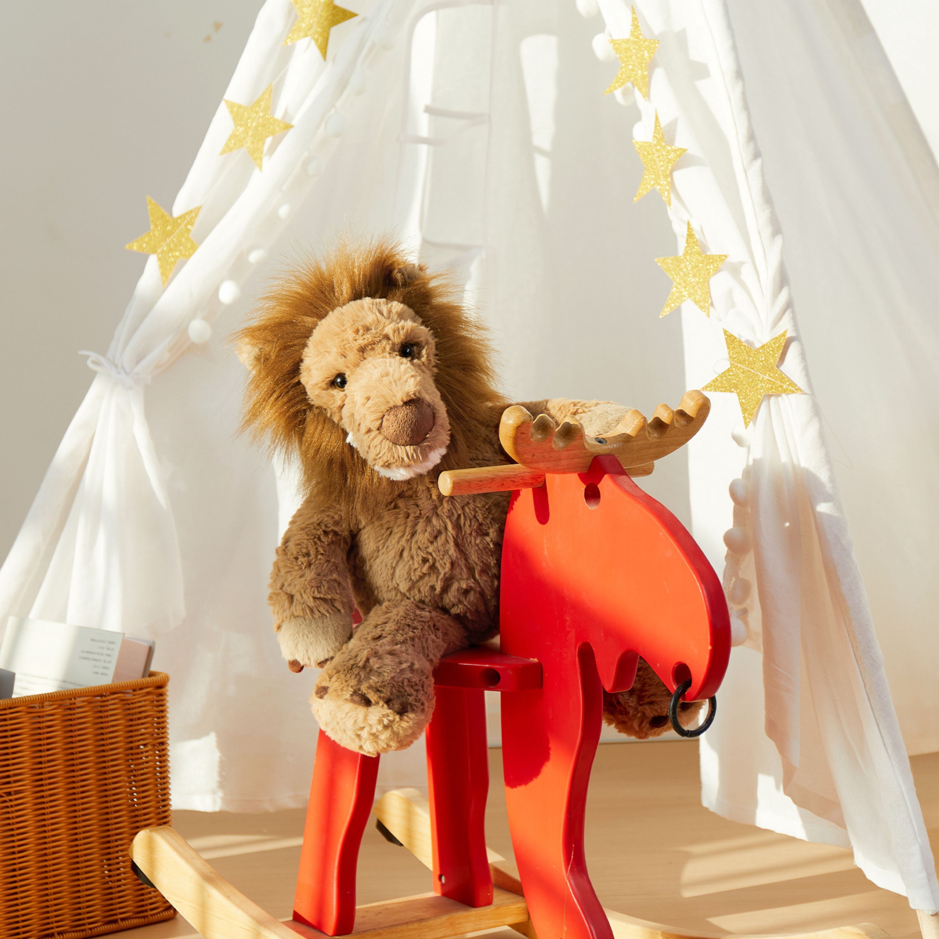 Muiteiur 17.7'' Lion Stuffed Animal Large Lion Plush Toy