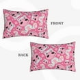 thumbnail image 5 of LNWH Rectangle Pillow Cover, Cute Cartoon Hippopotamus Animal Cushion Covers Pillowcase for Couch Bedroom Sofa, 16"x24", 5 of 7