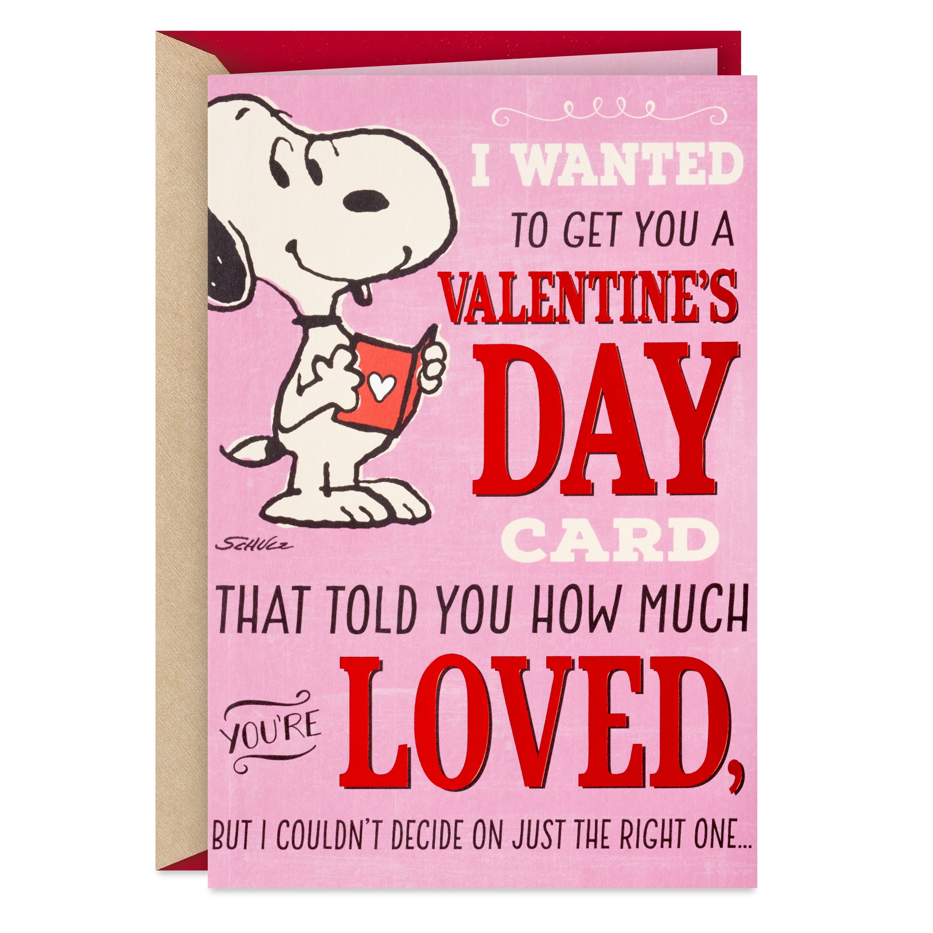 Hallmark Valentine's Day Card With Mini Cards (Peanuts Snoopy And Woodstock  So Loved) - Walmart.com