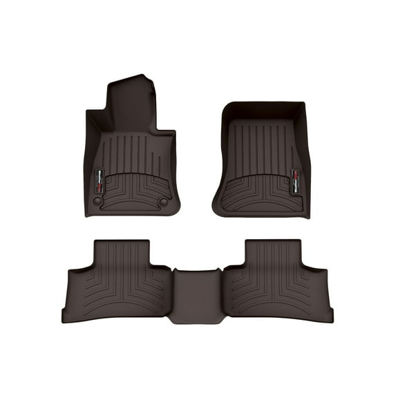 WeatherTech Custom Fit FloorLiners compatible with 471812-1-2 - 1st & 2nd Row Cocoa