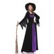 thumbnail image 5 of Jumpingount Disfraz de púrpura para Halloween, disfraz de manga larga para adulto, vestido elegante con sombrero, uniforme de fiesta temático hasta Disfraces de disfraces negro S Jumpingount FS9137-01, 5 of 6