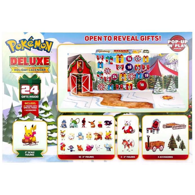 Pokemon 2025 Holiday DELUXE Advent Calendar (20 Figures & 4 Accessories)