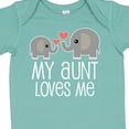 thumbnail image 4 of Inktastic My Aunt Loves Me Niece Nephew Elephant Boys or Girls Baby Bodysuit, 4 of 5