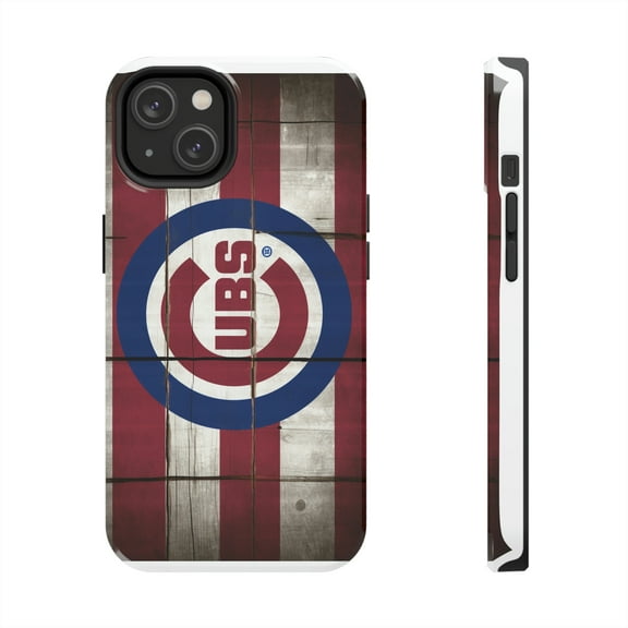 Chicago Cubs Baseball Phone Case Tough iPhone 14, 13, 12, 12 Pro, 11