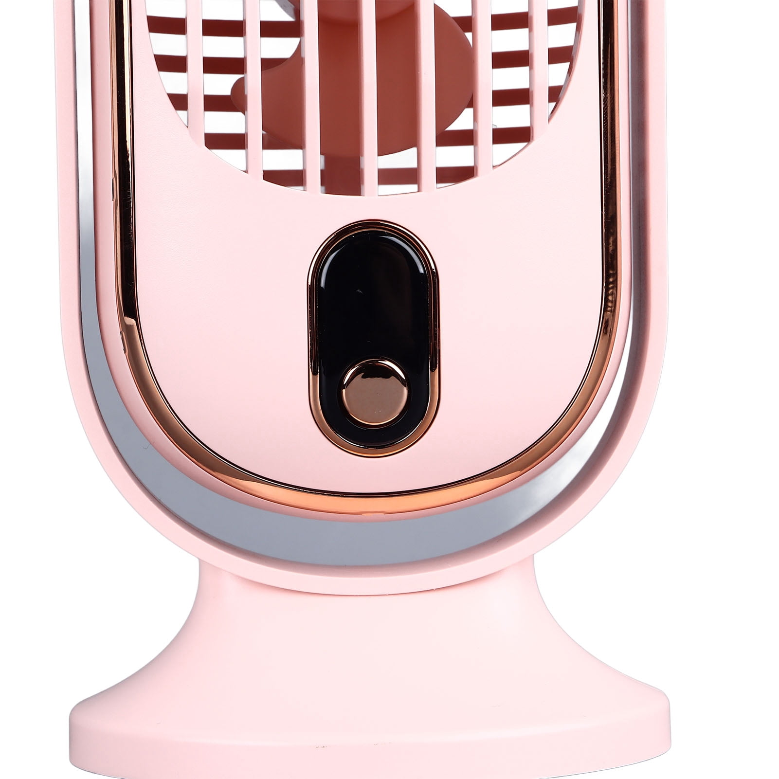 YAHHU Desktop Fan 1800mah USB Brushless Motor Oscillating Quiet 5 Speeds Desk Tower Fan for Home Car Office 10.6 inches / 27 cm Pink