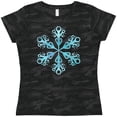 thumbnail image 3 of Inktastic Icy Blue Winter Snowflake Women's T-Shirt, 3 of 5