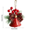 thumbnail image 3 of 4PCS Rustic Christmas Bells,Vintage Xmas Bell Ornaments for Tree Decor,Pendant for Door Hanger,Window,Patio,and Garden Home Decor,Elegant Wind Chime for Indoor Outdoor Holiday Party Decoration, 3 of 6