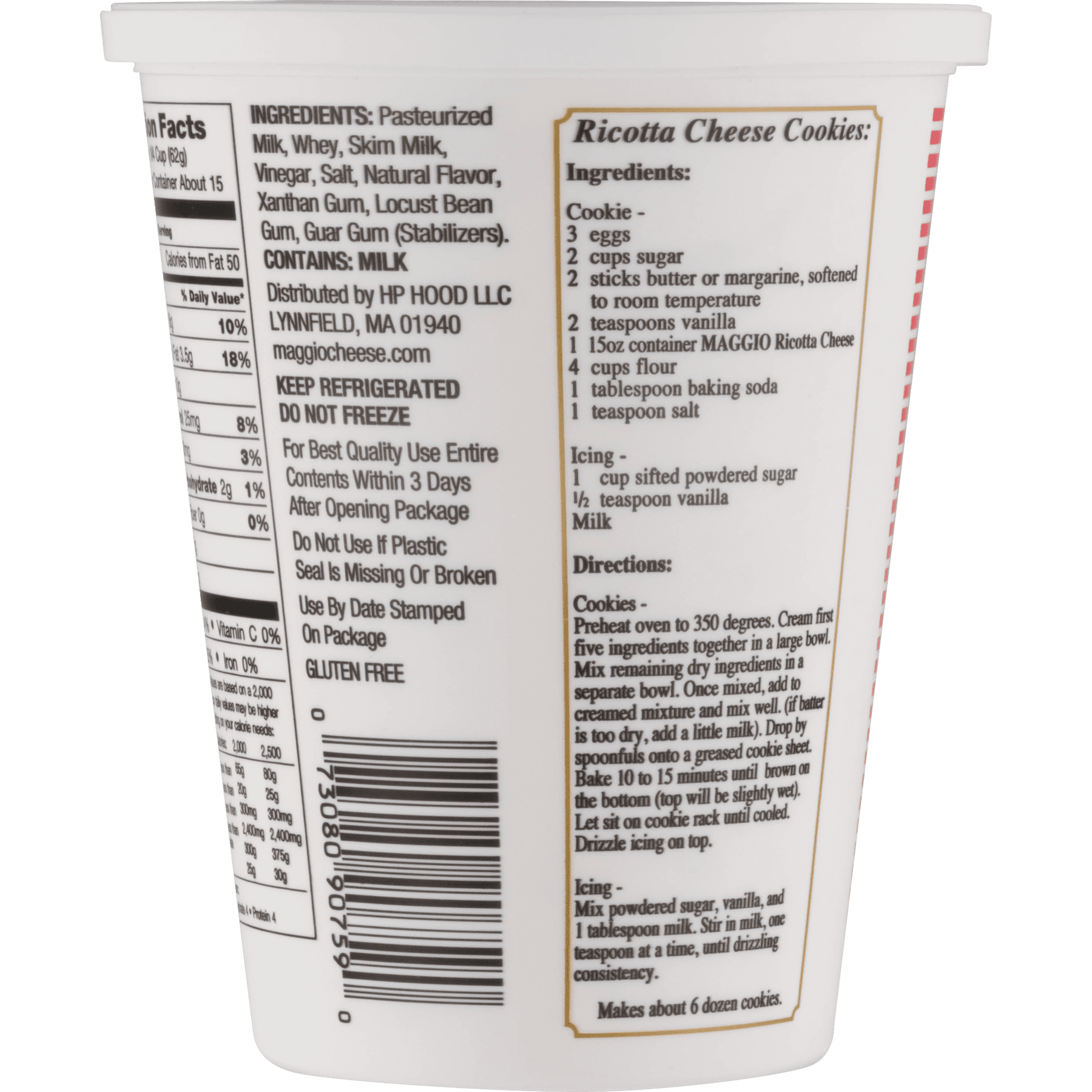 30 Ricotta Cheese Nutrition Label Labels Database 2020