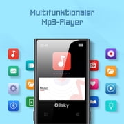 مشغل MP3 محمول Oilsky D22 / أسود 32 جيجابايت FM 1.8 / زر اللمس / 5.0 بلوتوث / متعدد اللغات
