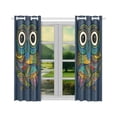 thumbnail image 2 of MKHERT Owl Art Window Curtain Kitchen Curtains Window Treatments 26x39 inch,Set of 2, 2 of 3