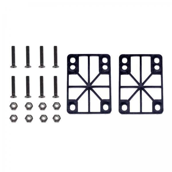 2 Almohadillas Elevadoras para Monopatín, Almohadilla de Choque para Longboard, Hardware de Crucero, Espesor de 3mm , 2 piezas