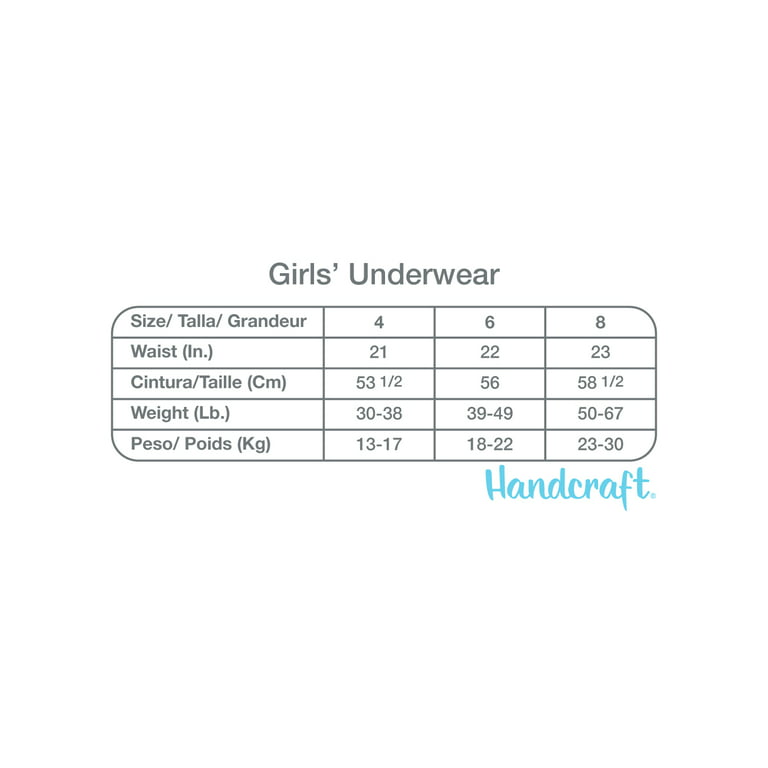 Disney Princess Girls Briefs Underwear 7-Pack, Sizes 4-8