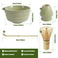 thumbnail image 5 of Jetcloudlive 4Pcs Matcha Whisk Set Elegant Matcha Tea Set Reusable Matcha Making Kit with Ceramic Matcha Bowl Matcha Whisk Holder Bamboo Matcha Whisk and Bamboo Scoop, 5 of 7