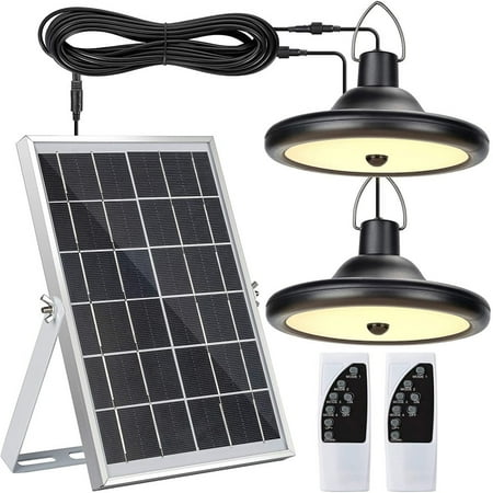 

Solar hanging lights for outdoors with motion detector JACKYLED 56 LED IP65 waterproof solar lamps with remote control 120° adjustable solar panel(warm white)