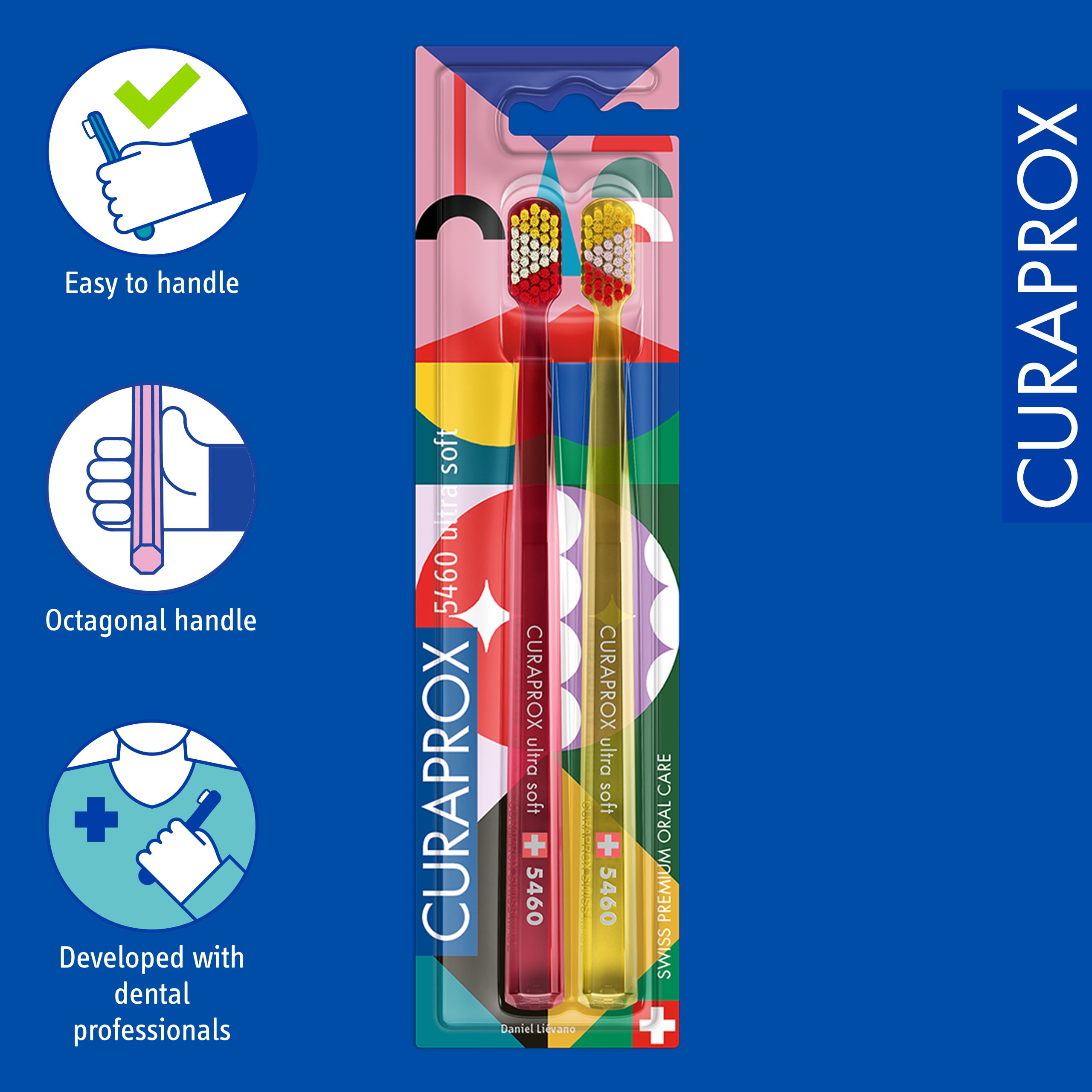 CS 5460 Power Smile Edition, 2 pcs, Ultra Soft & Gentle Toothbrush