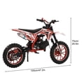 thumbnail image 2 of Xinwanna 49cc 2 Stroke Pocket Motorcycle,Mini Gas Powered Bike for Kids with Strong Dual Brake,Pocket Motorcycle Max Speed 20 Mph,Mini Motorcycle Max Weight 330 LBS, 2 of 7