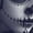 Navy Blue, variant on Sugar Skull Lace Long Sleeve T-shirt Black White Day of the Dead Gothic Beauty Monochrome Dia de Los Muertos Elegant