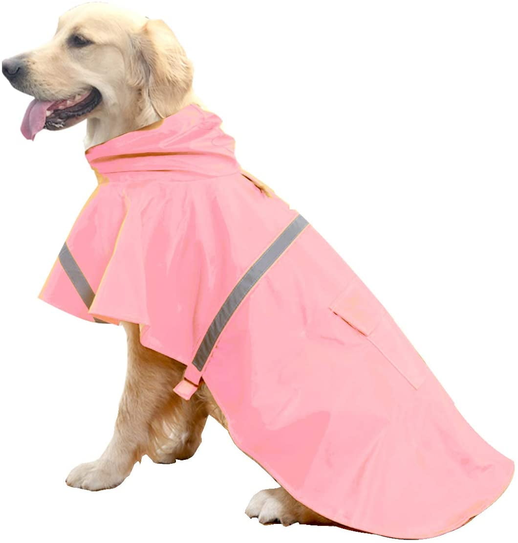 Dog's Water Resistant Pet Clothing Rain Poncho Protective Dog Raincoat Outdoor with Reflective Strip for Small Medium Large Dogs Dog's Water Resistant Pet Clothing Rain Poncho Protective Dog Raincoat Outdoor with Reflective Strip for Small Medium Large Dogs