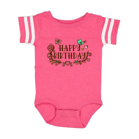 

Inktastic Pretty Paisley Happy Birthday Gift Baby Boy or Baby Girl Bodysuit