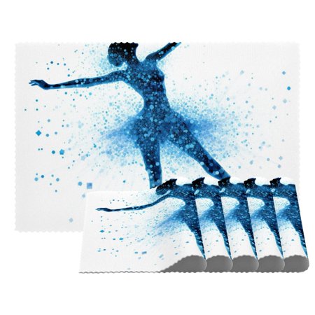 

Placemats Set of 4 Non Slip Washable Table Placemats Abstract Ballet Girl