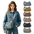 thumbnail image 6 of Lzobxe Crossbody Bags for Women, Travel Shoulder Bags for Men, Large Capacity PU Vintage Messenger Bag for 15inch Laptop, Phone, Wallet, Water, 6 of 8