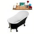 thumbnail image 3 of 59" Streamline N344BL-BNK Clawfoot Tub and Tray With External Drain, 3 of 7