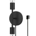 thumbnail image 4 of Hampton Bay Stockport 2-Light Matte Black Wall Sconce, 4 of 9