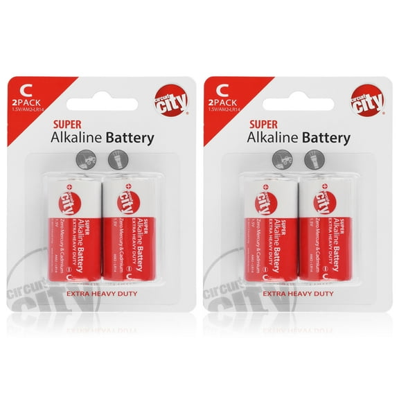 Essential Circuit City C-Cell High Performance  Alkaline Batteries  (4 Pack)