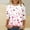 09-Pink valentine shirts women 3/4 sleeve, variant on Mceream Valentines Shirts for Women 3/4 Sleeve Cute Funny Love Heart Print Tee Tunic Tops Casual Crew Neck Spring Day T-Shirts Blouses Blusa De San Valentin Para Mujer Black L