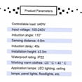 thumbnail image 2 of Sensor de movimiento infrarrojo LED Downlight Pir100v-240v Interruptor de luz, 2 of 5