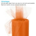 thumbnail image 3 of Uxcell Tulle Rolls Fabric Spools 6" 25 Yards Dark Orange for Decoration Wrapping Wedding DIY Crafts, 3 of 5