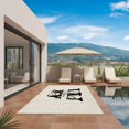 thumbnail image 3 of Letter W Outdoor Rug for Patio/Deck/Porch, Non-Slip Large Area Rug 5 x 7 Ft, Monogram Words Indoor Outdoor Rugs Washable Area Rugs, Reversible Camping Rug Carpet Runner, 3 of 8