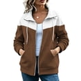 thumbnail image 5 of QQZ Oversized Zip Up Sweatshirt Women, Long Sleeve Hooded Cardigan Sweaters For Women, Lightweight Cardigans For Women Trendy, Fall Travel Business Casual Daily Outfits, 5 of 9